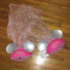 2 Disney Princess Ears with Veil